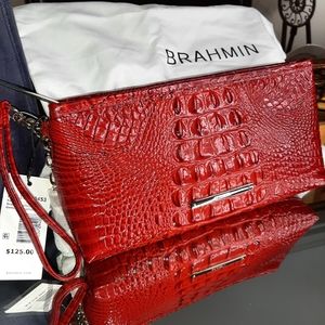 🤩GENUINE BRAHMIN SCARLET MELBOURNE WRISTLET